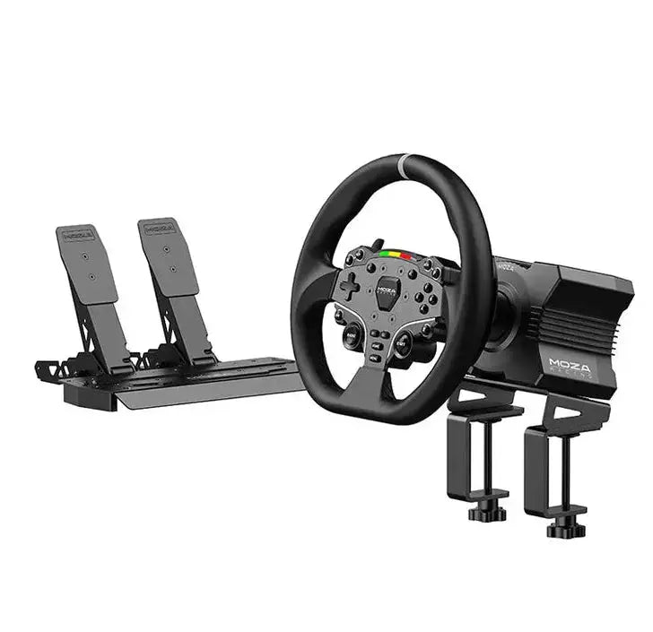 MOZA Racing R5 Direct Drive Simulator-bundel met wielbasis, stuurwiel en pedalen