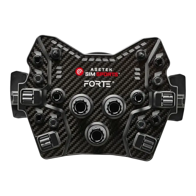 Asetek Forte GT Button Box Black Aluminum front controls