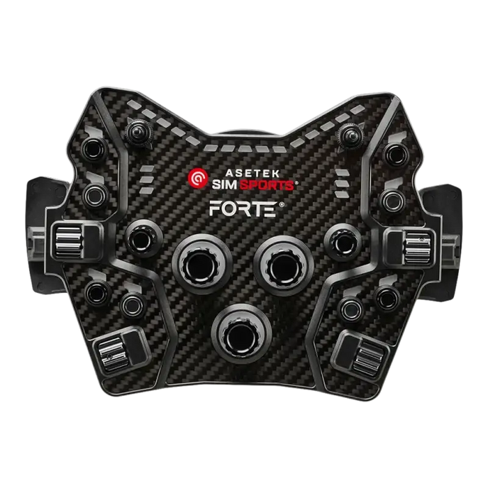 Asetek Forte GT Button Box Black Aluminum front controls