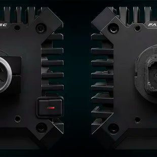 Fanatec official comparison of CSL DD with QR1 and QR2 base-side shafts