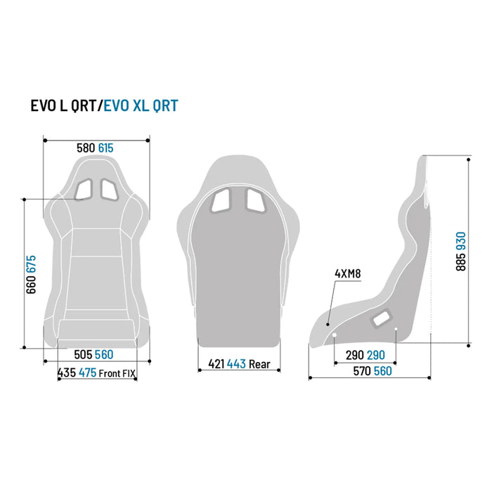 Sparco EVO QRT FIA Kuipstoel - Zwart