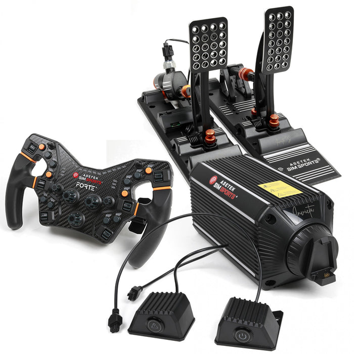 ASETEK INVICTA 27NM INVICTA S PEDALS BUNDLE - simracewebshop