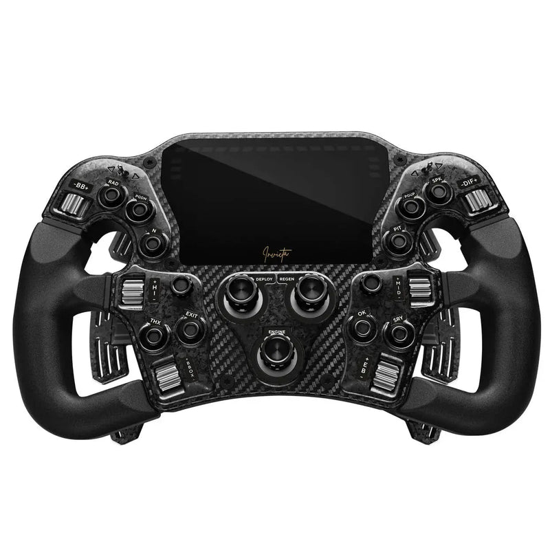 Asetek SimSports Invicta Formula Wheel – Black on Black Edition Asetek SimSports Asetek SimSports Steering Wheel  Sim Race Webshop B.V.