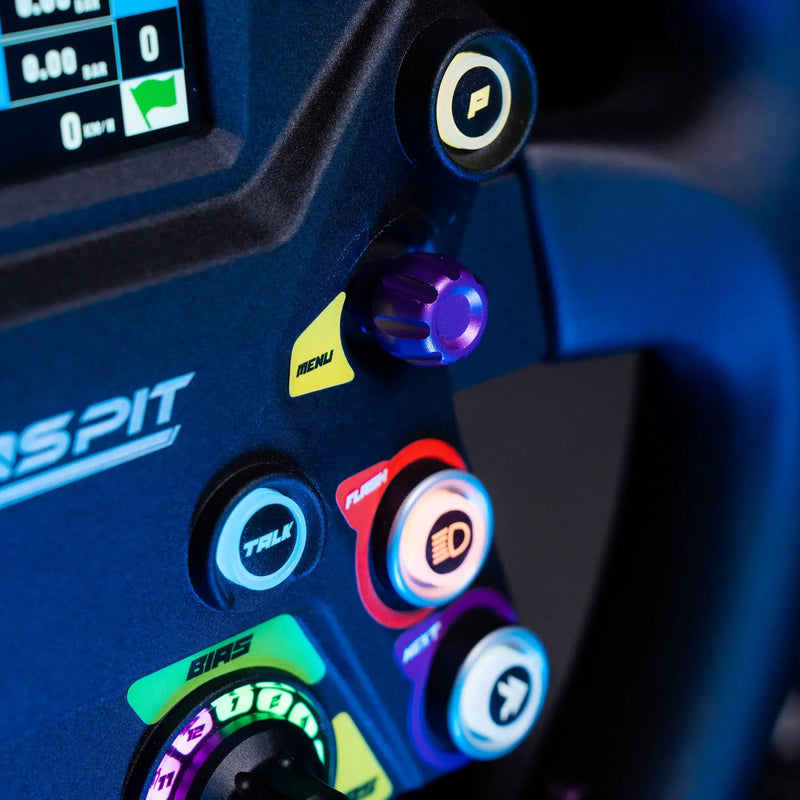 Conspit 310 Apex Wheel – ARGB, 2.99" Display, Dual Paddles (310 mm) Conspit Conspit Steering Wheel  Sim Race Webshop B.V.