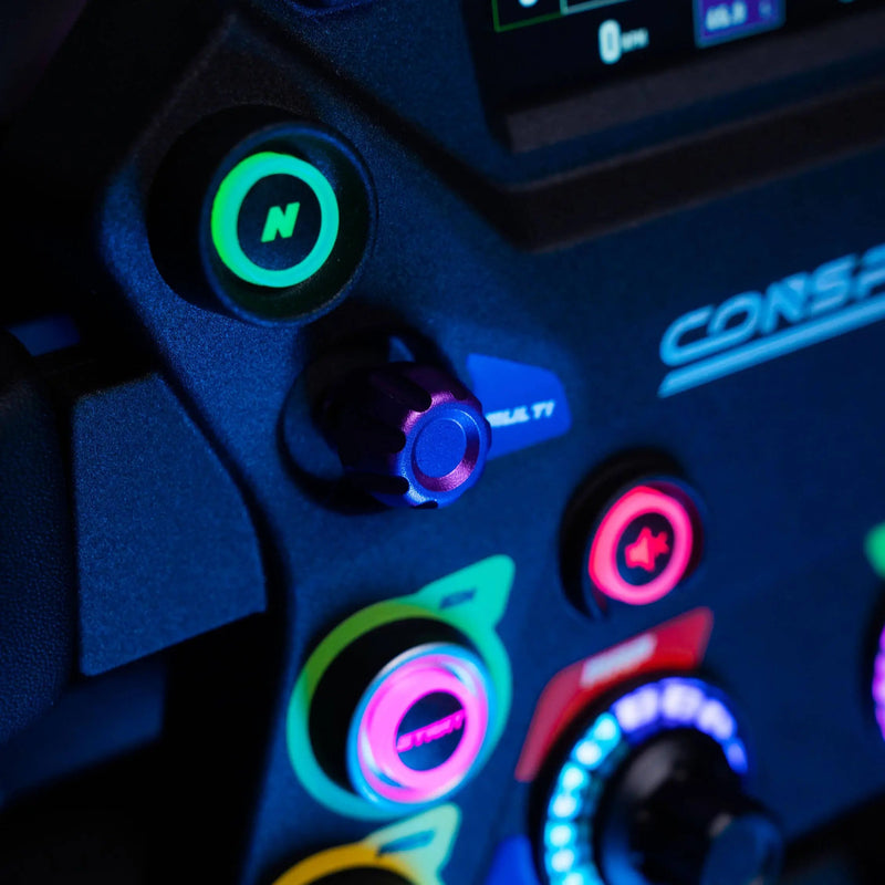 Conspit 310 Apex Wheel – ARGB, 2.99" Display, Dual Paddles (310 mm) Conspit Conspit Steering Wheel  Sim Race Webshop B.V.