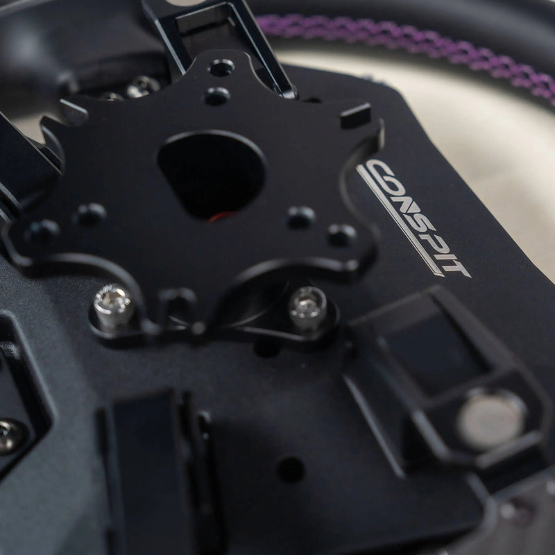 Conspit 310 Apex Wheel – ARGB, 2.99" Display, Dual Paddles (310 mm) Conspit Conspit Steering Wheel  Sim Race Webshop B.V.