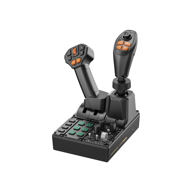 MOZA FCS Farming Control System joystick and control-panel detail