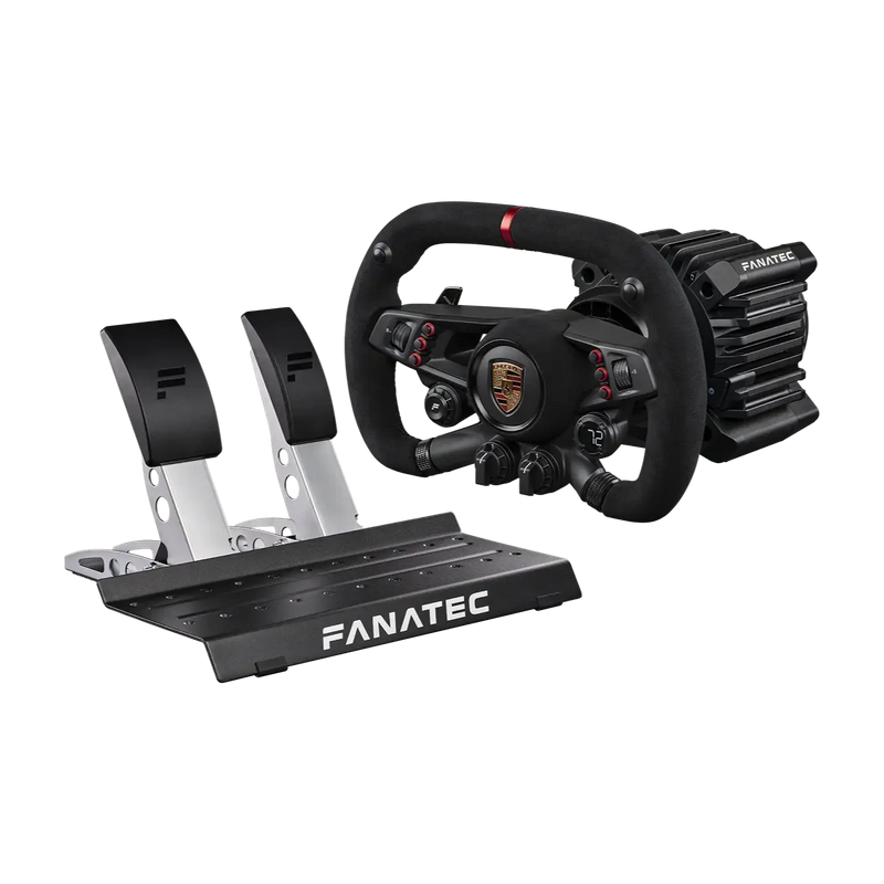 Fanatec Porsche Vision GT Bundle – Gran Turismo® DD Pro (8 Nm) + CSL Pedals - Playstation / PC Fanatec / Corsair Fanatec / Corsair Wheel base + Wheel + Pedal Bundle  Sim Race Webshop B.V.