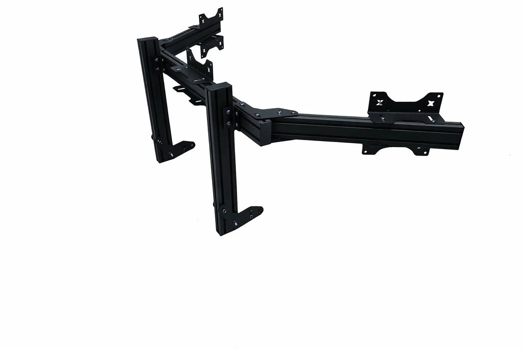 SimXPro Integrated Triple Screen Setup Heavy - VESA 75-100-200 - Noir