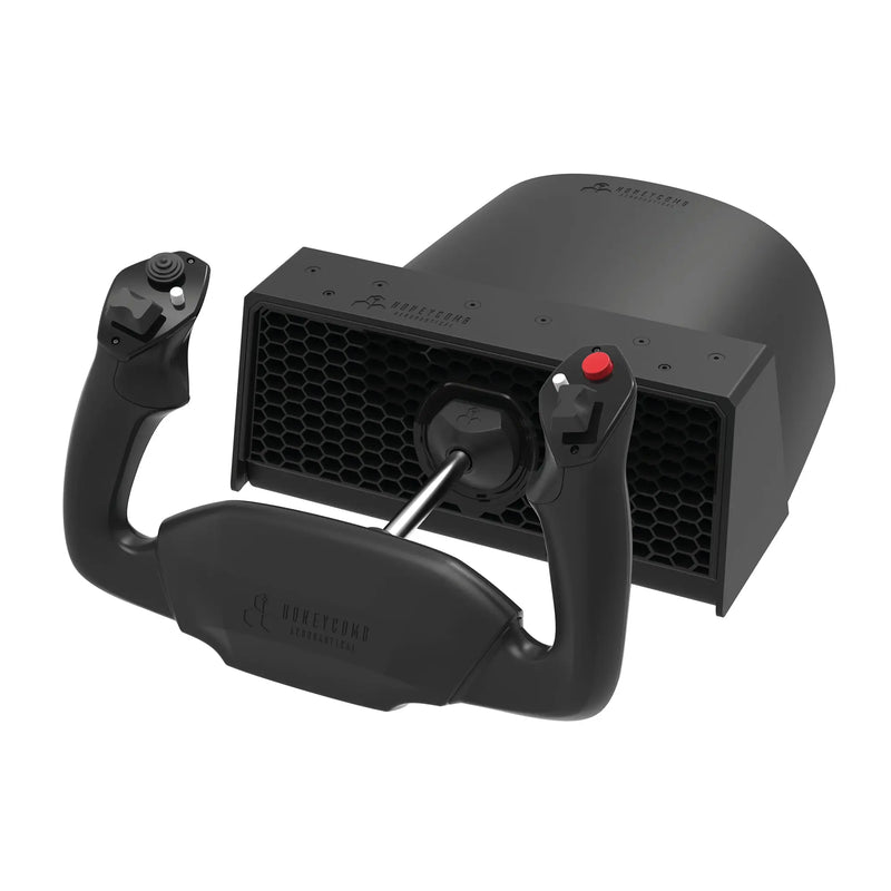 Honeycomb Alpha Flight Controls Lite Yoke + Switch Panel (PC/Mac) Honeycomb Honeycomb Flight Yoke  Sim Race Webshop B.V.