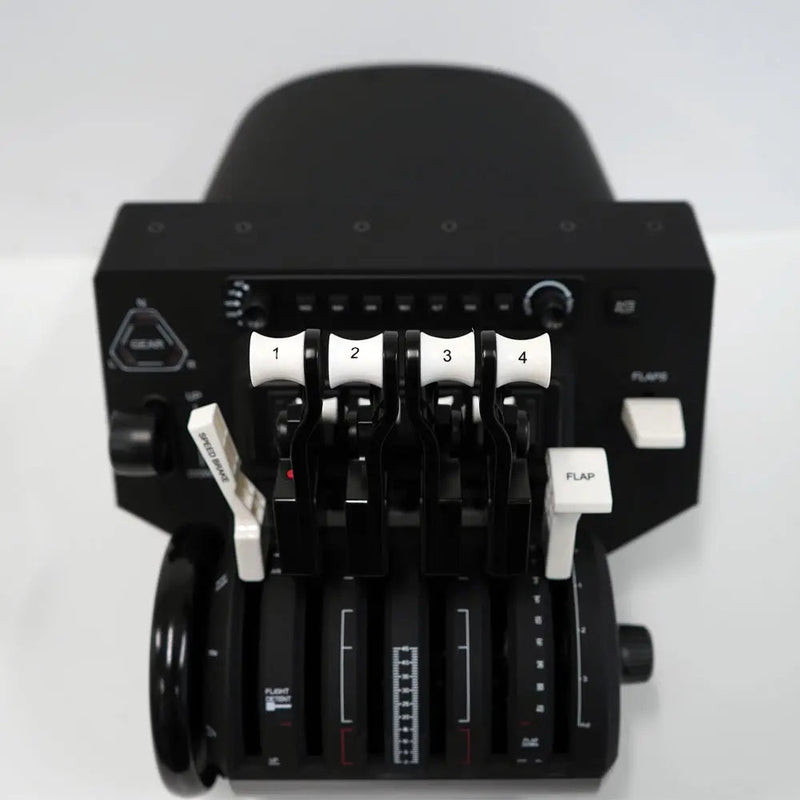 Honeycomb Bravo Throttle Quadrant with Auto Pilot + Annunciator Panel (PC) Honeycomb Honeycomb Throttle  Sim Race Webshop B.V.