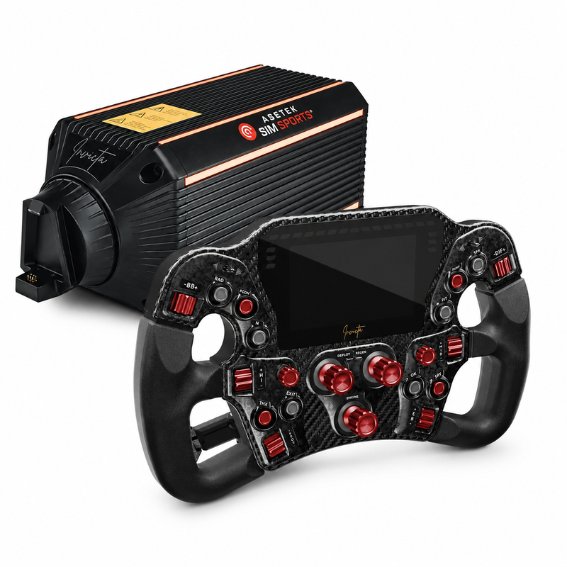 Asetek SimSports Invicta 27Nm Wheel Base + Invicta Formula Wheel Bundle Asetek SimSports Asetek SimSports Wheel base + wheel  Sim Race Webshop B.V.