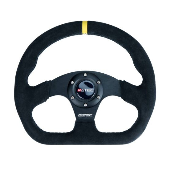 LTEC BAS ECO GT Steering Wheel Suede 320mm – Flat Bottom (0mm Dish) Ltec Ltec Steering Rim  Sim Race Webshop B.V.
