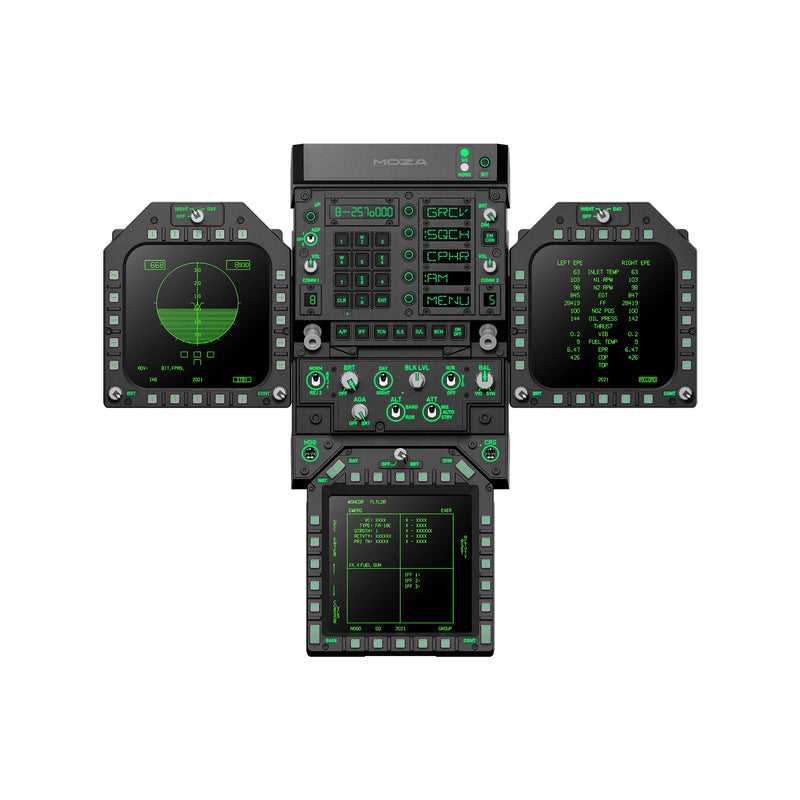 MOZA FMP18 Panel Bundle MOZA Racing MOZA Racing Flight Instrumenten Panel  Sim Race Webshop B.V.