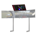 Next Level Racing - Elite Free Standing Quad Monitor - Black Edition - Add-On - mounted on tripple stand