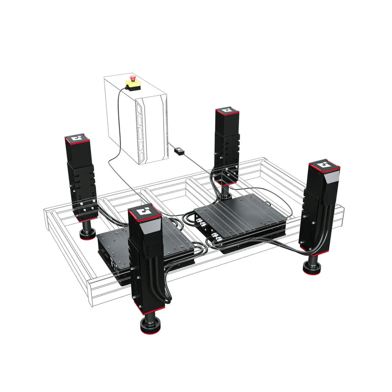Qubic System - QS-210-PL 3-DOF 4 Axis Motion system Qubic System Qubic System Motion System  Sim Race Webshop B.V.