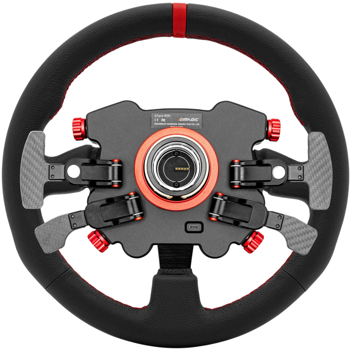 Simagic GT1 steering wheel with Pro HUB / Knob - Leather