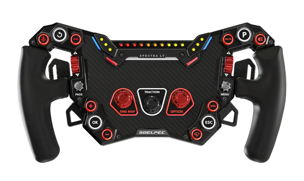 SOELPEC Spectra LT – Formula-Style RGB Sim Racing Wheel Soelpec