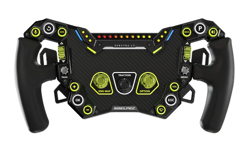 SOELPEC Spectra LT – Formula-Style RGB Sim Racing Wheel Soelpec Soelpec Steering Wheel  Sim Race Webshop B.V.