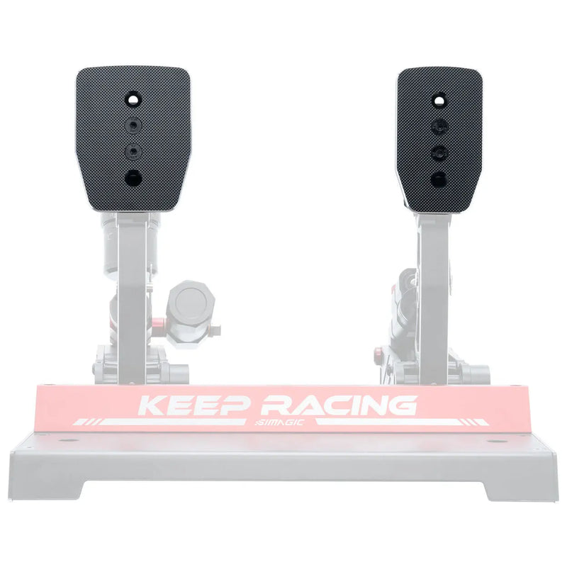 Simagic 2-Pedal Face Set – Flat Aluminum Pedal Plates for P1000 Pedals Simagic Simagic Pedal Plates  Sim Race Webshop B.V.
