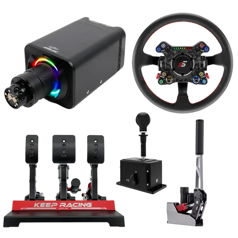 Simagic Rally Bundle Extreme – 18Nm Direct Drive Simagic Simagic Wheel base + Wheel + Pedal Bundle + Shifter + Handbrake  Sim Race Webshop B.V.