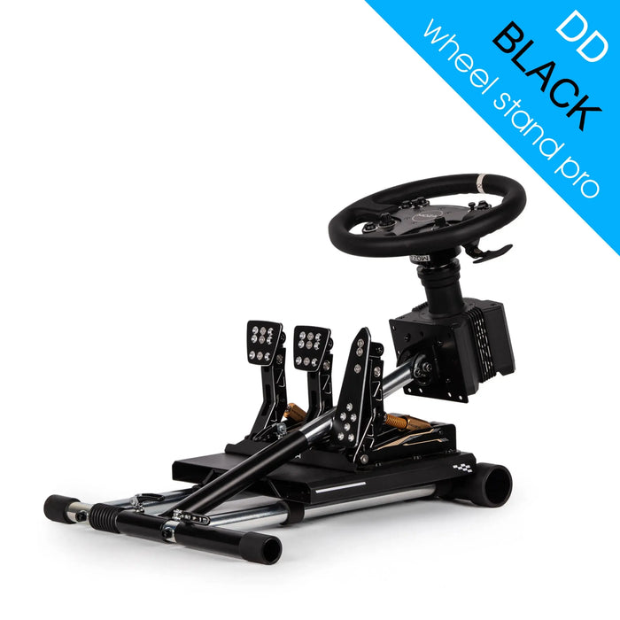 Wheel Stand Pro DD for Logitech, Fanatec, Moza Racing R9, R12 - BLACK Wheel Stand Pro