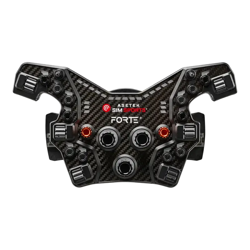 Asetek SimSports - Forte Formula Button Box (Black Aluminum) - Button Box
