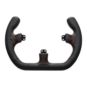 ASETEK OPEN D BLACK LEATHER RIM - back view