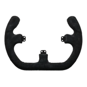 ASETEK OPEN D BLACK SUEDE RIM - front view