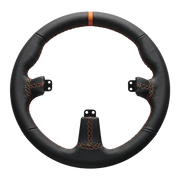 ASETEK ROUND BLACK LEATHER RIM - back view