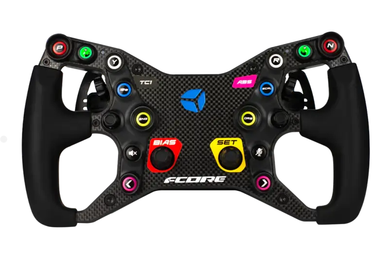 CUBE CONTROLS F-CORE FORMULA SIM RACING STEERING WHEEL - With-out HUB / PADDLES 2 + (Aluminium) - Steering Wheel