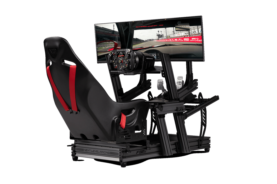 NEXT LEVEL RACING - F-GT ELITE DIRECT MONITOR MOUNT – CARBON GREY - in action