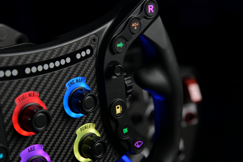 Sim-Lab GTSL Pro rotary encoders and backlit button detail
