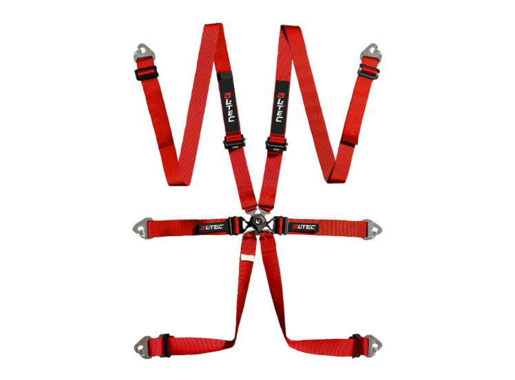 LTEC Endurance Aluminium 6-Point Racing Harness – Red – photo 15