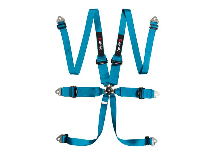LTEC Magnum HANS Ultralite 6-Point Racing Harness – Miami Blue – photo 15