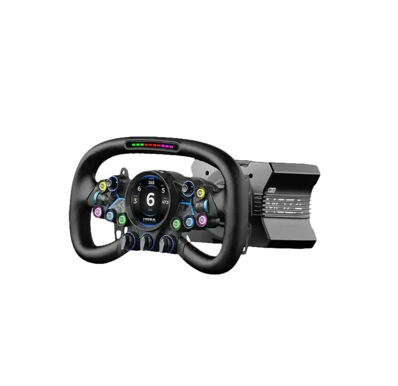 MOZA R9 Direct Drive Wheel Base V3 + Vision GS Steering Wheel Bundle Wheel base + wheel