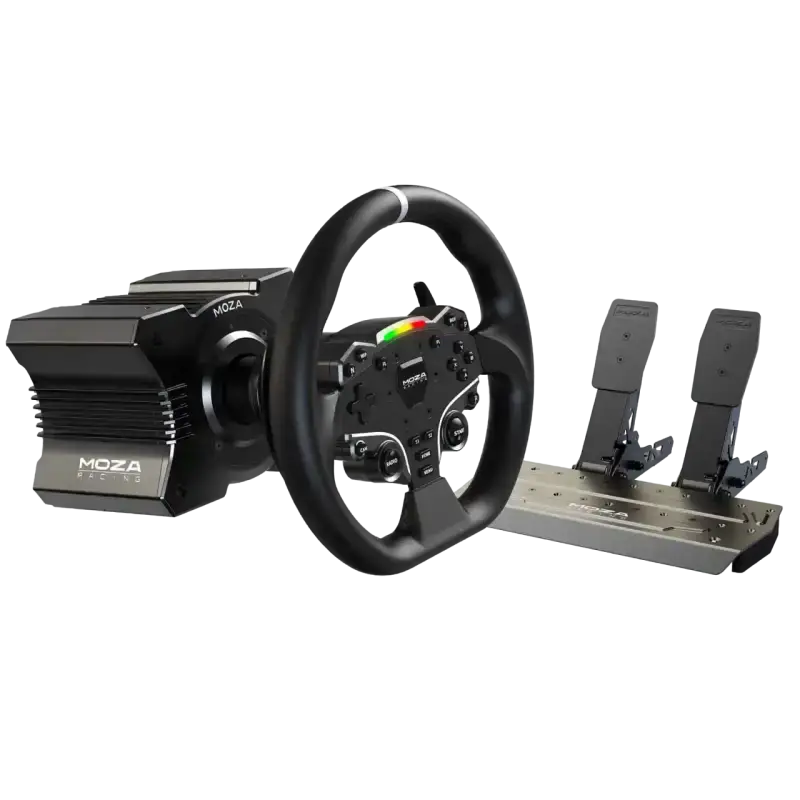 Moza Racing R5 Direct Drive Simulator Bundle (Ex return) - Wheel base + Wheel + Pedal Bundle