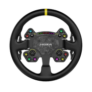 Moza Racing R9 Direct Drive Wheel Base – V2 + RS V2 Steering Wheel Leather - Bundle - Wheel base + wheel