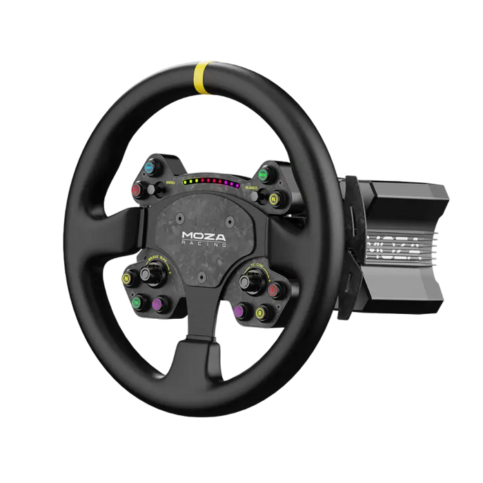 Moza Racing R9 Direct Drive Wheel Base – V2 + RS V2 Steering Wheel Leather - Bundle - Wheel base + wheel