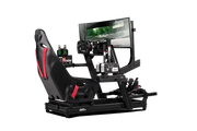 NEXT LEVEL RACING - ELITE DIRECT MONITOR MOUNT – BLACK EDITION - Mounted on a GT Elite