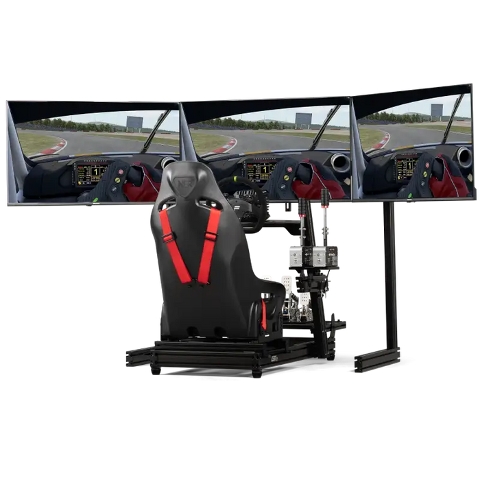 Next Level Racing - Elite Free Standing Triple Add-On - Black Edition - simulator