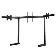 NEXT LEVEL RACING ELITE FREE STANDING TRIPLE MONITOR STAND - BLACK EDITION - side