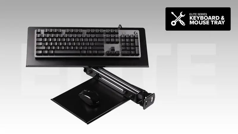 Next Level Racing - ELITE KEYBOARD AND MOUSE TRAY - BLACK EDITION - Keyboard Mouse Tray