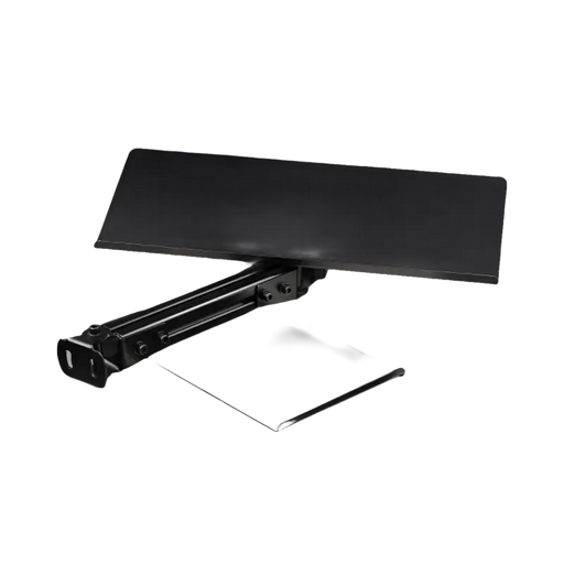 Next Level Racing - ELITE KEYBOARD AND MOUSE TRAY- BLACK EDITION - Front view + keyboad and mouse