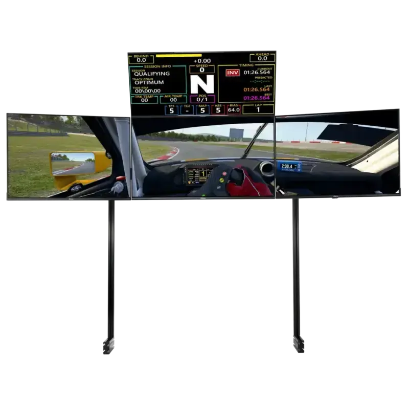 Next Level Racing Elite Quad Monitor Stand - Black Edition - Monitor Stand