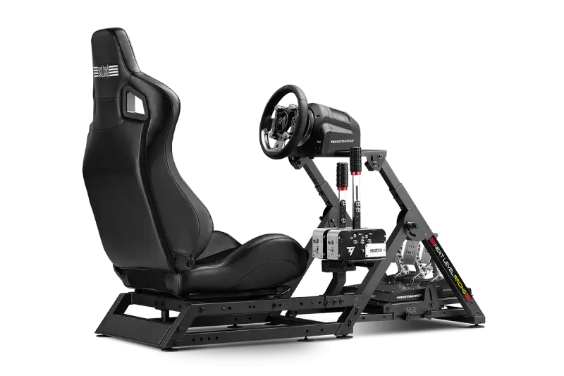 Next Level Racing WHEEL STAND 2.0 - Thrustmaster T-GT 2 + GT track seat add-on