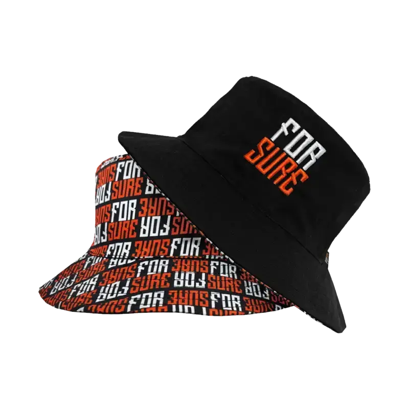 Reversible Bucket Hat FOR SURE PULSE Bucket Hat