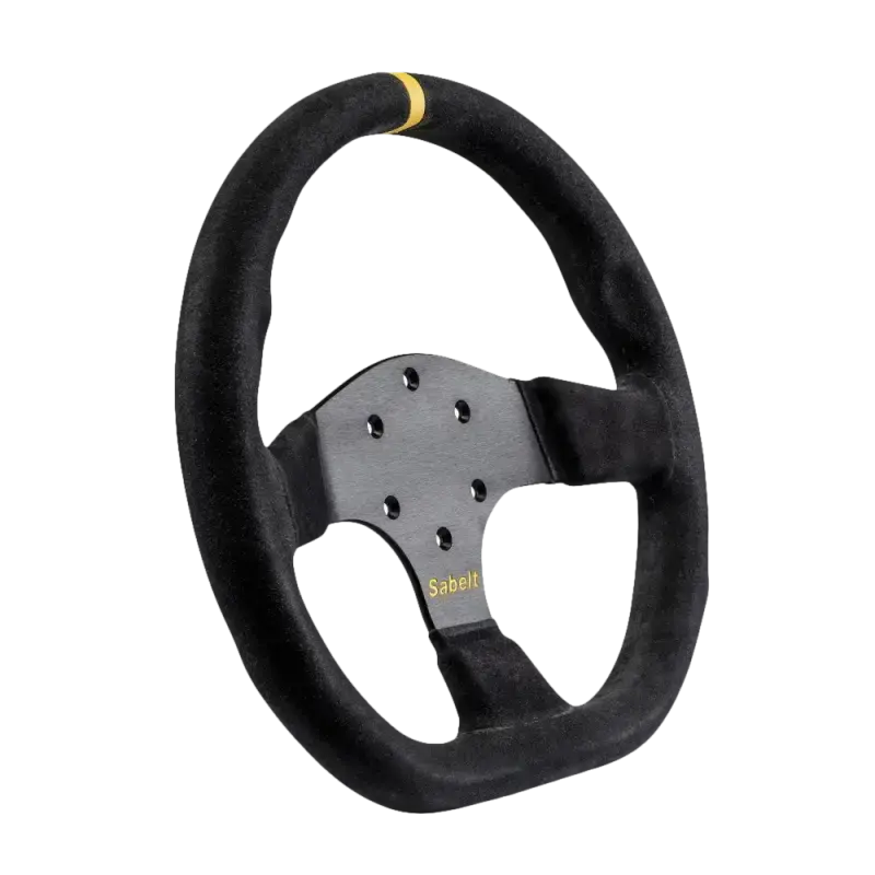 Sabelt - 3 Spaaks Zwart Suede GT Flat SW-733 - Steering Wheel
