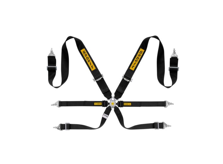 Sabelt Steel Rally 3x2 6-Point Racing Harness – Black – photo 5