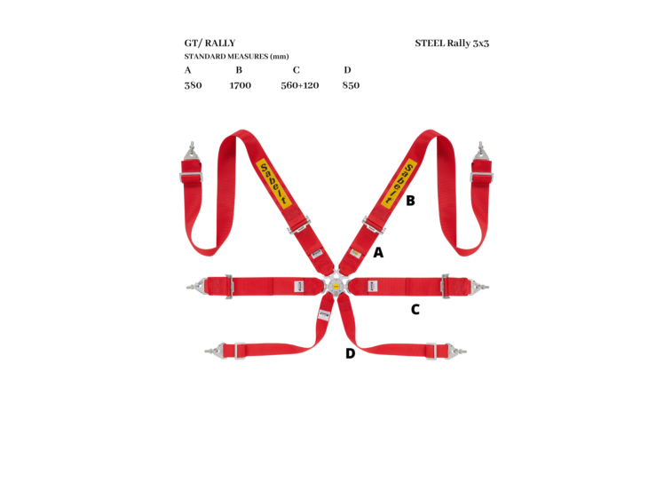 Sabelt Steel Rally 3x3 6-Point Racing Harness – product detail – photo 2